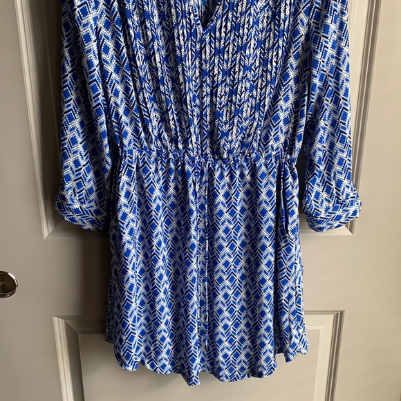 Anthropologie Maeve Aztec Print Blouson Dress - Picture 3 of 8